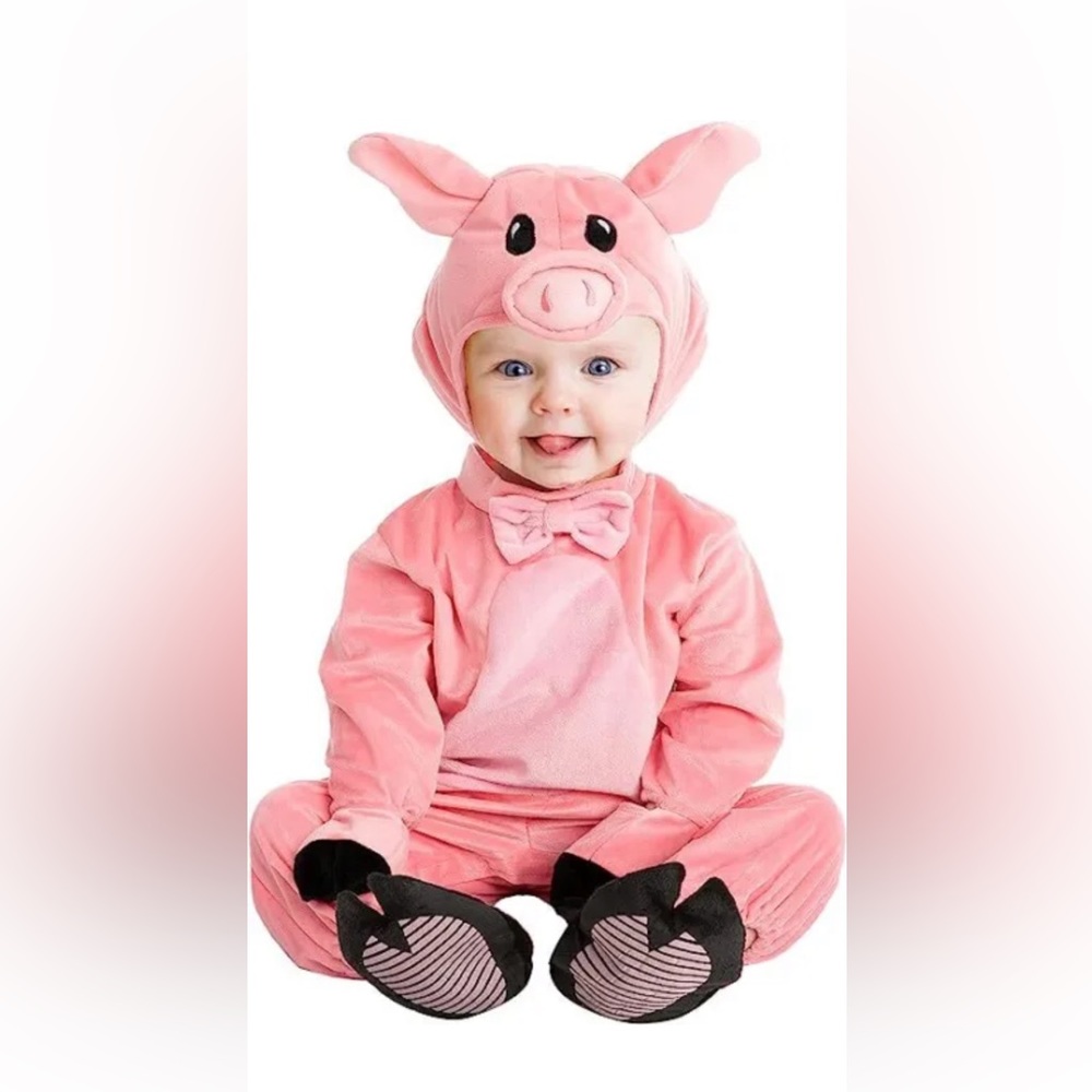 Pig piglet baby infant adorable costume Halloween